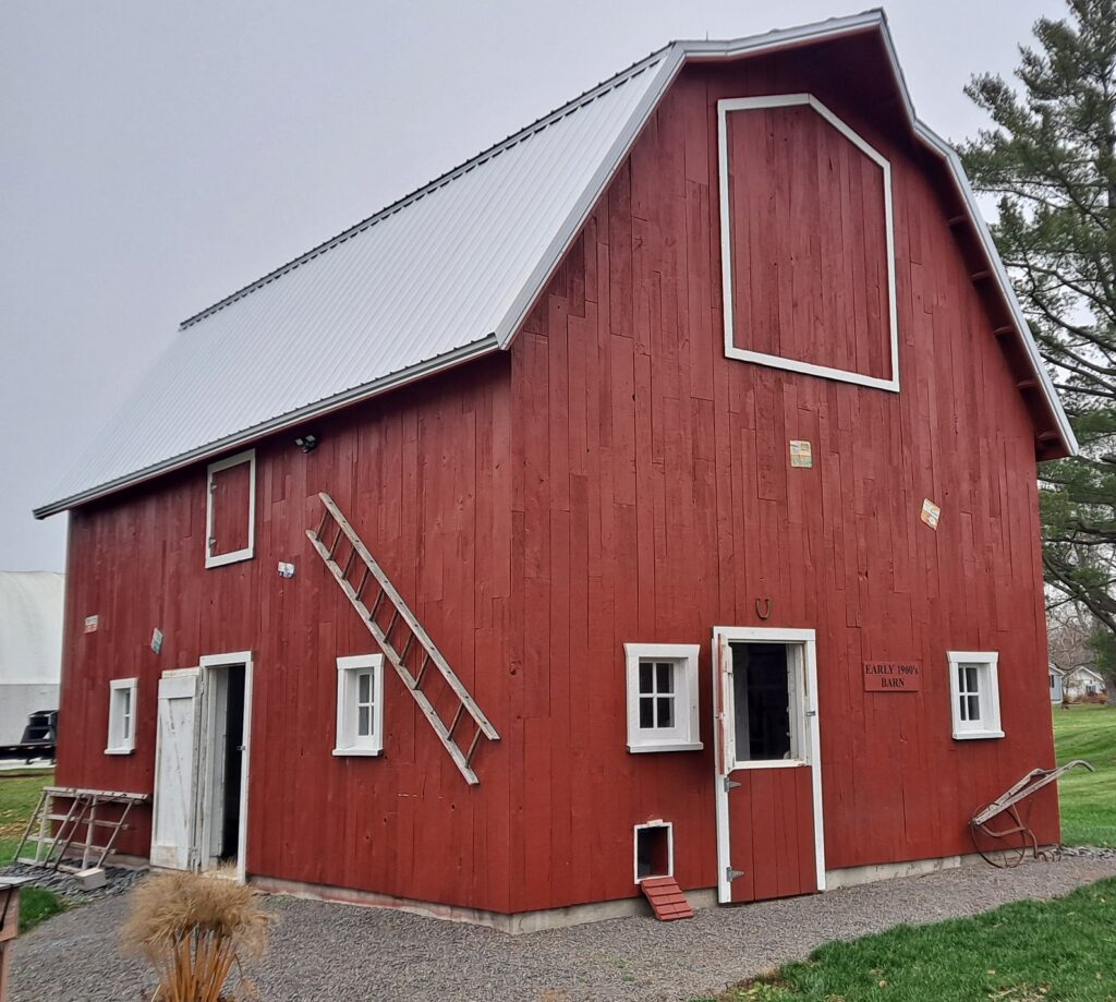 Exterior of the 1940s Barn