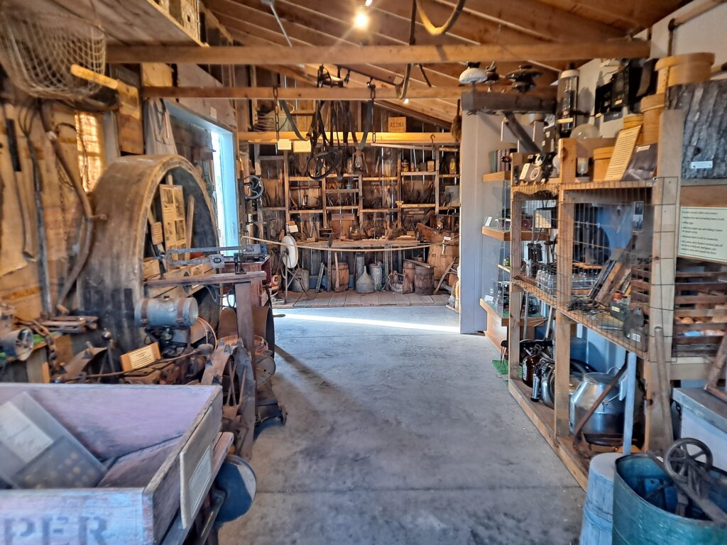 Interior of the Farm Shed from the East Looking West